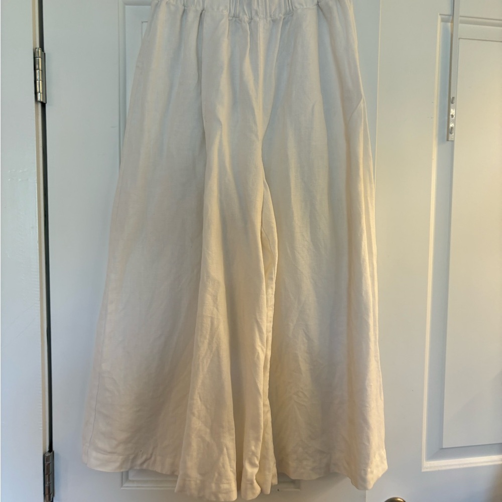 Elizabeth Suzann White Wide Leg Pants